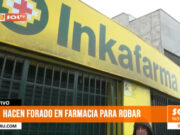 Trujillo: delincuentes hacen forado en farmacia para hurtar