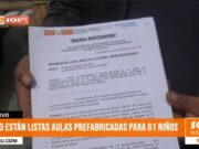 Trujillo: Niños sin aulas prefabricadas tras vencimiento de alquiler temporal