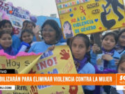 Trujillo realiza marcha para sensibilizar sobre la violencia contra la mujer