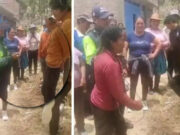 Huancayo: Madre azota a su hijo atado a un árbol tras ser sorprendido robando