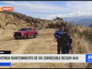 Áncash: continúa mantenimiento de vía carrozable Recuay-Aija