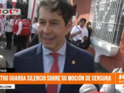 Ministro Julio Demartini guarda silencio sobre moción de censura