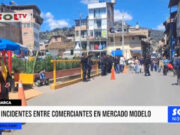 Cajamarca: incidentes entre comerciantes en el Mercado Modelo