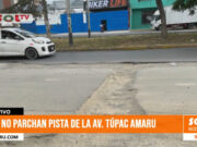 Trujillo: no parchan pista de la Av. Túpac Amaru