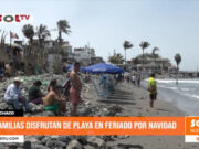 Huanchaco: familias disfrutan de la playa en feriado por Navidad
