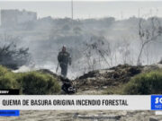 Salaverry: quema de basura origina incendio forestal