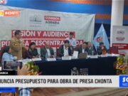 Cajamarca: ministro anuncia presupuesto para obra de presa Chonta