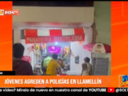 Áncash: jóvenes agreden a policías en Lamellín