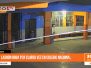 Trujillo: ladrón roba por cuarta vez en colegio nacional