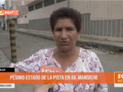 Trujillo: pésimo estado de la pista en Av. Mansiche