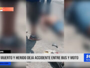 Ascope: un muerto y herido deja accidente entre bus y moto