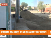 La Esperanza: exigen reanudación inmediata de trabajos en pistas paralizados desde diciembre