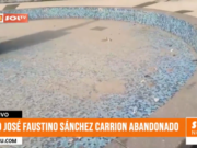 Trujillo: óvalo José Faustino Sánchez Carrión luce abandonado y en total descuido