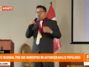 Prefecto regional pide a gobiernos locales no autorizar bailes populares