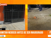 El Porvenir: detonan explosivo en negocio próximo a inaugurarse