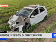 La Libertad: automóvil se despista en carretera de Virú