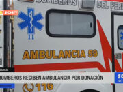Cajamarca: bomberos reciben ambulancia por donación