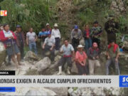 Cajamarca: rondas exigen a alcalde cumplir ofrecimientos