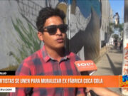 Artistas se unen para muralizar ex fábrica Coca-Cola