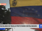 La Libertad: venezolanos en Trujillo protestaron contra Maduro