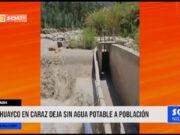 Áncash: huaico afectó planta de captación de agua