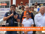 Trujillo: alcalde culpa a las lluvias por desplome de techo en Real Plaza