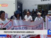 Chiclayo: trabajadores CAS de SUNAT exigen beneficios laborales