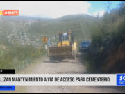 Huaraz: realizan mantenimiento en vía de acceso a cementerio