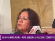 «No hay asidero legal para continuar con la denuncia constitucional contra Rosio Torres (APP). No hay blindaje»: María Acuña Peralta, presidente de la subcomisión de acusaciones constitucionales del Congreso