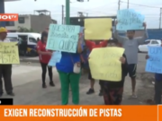 El Porvenir: vecinos exigen reconstrucción de pistas desde hace cinco años
