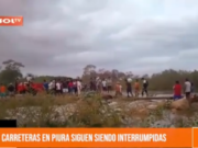 Tambogrande: desborde de quebrada deja aislados a pobladores de caserío