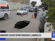 Lambayeque: obreros exigen oportunidades laborales