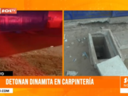 Trujillo: detonan dinamita en carpintería