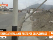 La Esperanza: poste inclinado continúa siendo una amenaza para vecinos de Nuevo Jerusalén