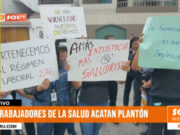 Trujillo: trabajadores del sector salud realizan plantón exigiendo sus derechos laborales