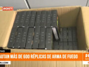 Trujillo: incautan más de 600 réplicas de armas de fuego en almacén de empresa de transporte