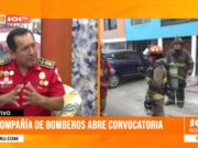 El jefe departamental de los bomberos, Luis Roncal, habla sobre la convocatoria para aspirantes a bomberos en La Libertad