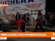 Cajamarca: rondas castigan a sujeto por robar un celular