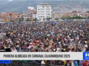 Primera globeada en Carnaval Cajamarquino 2025