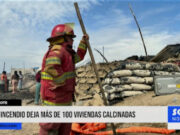 Chimbote: incendio deja más de 100 viviendas calcinadas
