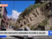 Huaraz: alerta por constantes derrumbes en cerro El Balcón