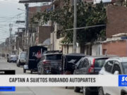 Chiclayo: captan a sujetos robando autopartes