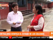 Lambayeque: Contraloría verifica el estado de los colegios