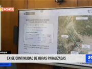 Lambayeque: gobernador exige continuidad de obras paralizadas
