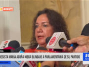 Nacional: congresista María Acuña niega blindaje a parlamentaria de su partido