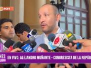 «El ministro Santiváñez debe ser el primero que informe, no hace bien tener un vocero»: Alejandro Muñante, congresista de Renovación Popular