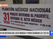 Trujillo: salen en defensa del acto médico y piden derogar la Ley 32210