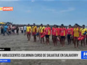 Trujillo: niños y adolescentes culminan curso de salvataje en Salaverry