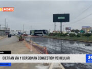 Chiclayo: cierran vía y ocasionan congestión vehicular