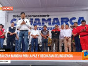 Cajamarca: realizan marcha por la paz y rechazan la delincuencia
